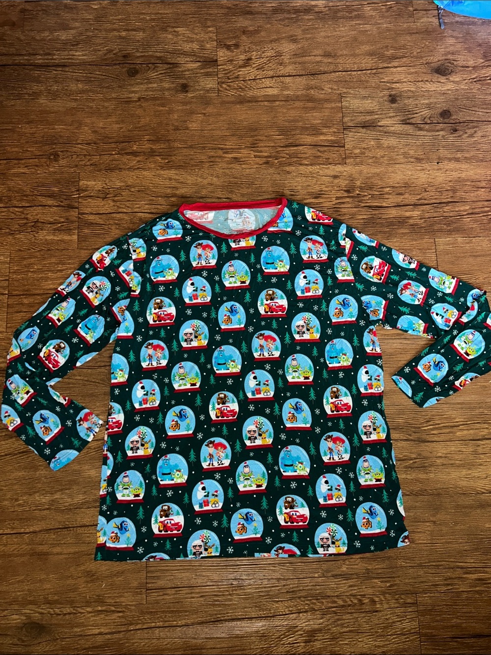 Little Sleepies Holiday Snow Globe Long Sleeve Pajama Top